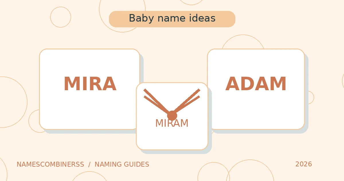 Soft colorful alphabet tiles representing baby names inspired by both parents