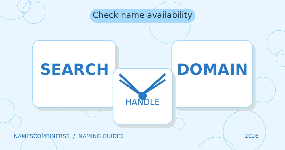 Naming research visual with letter tiles, checklist and notebook